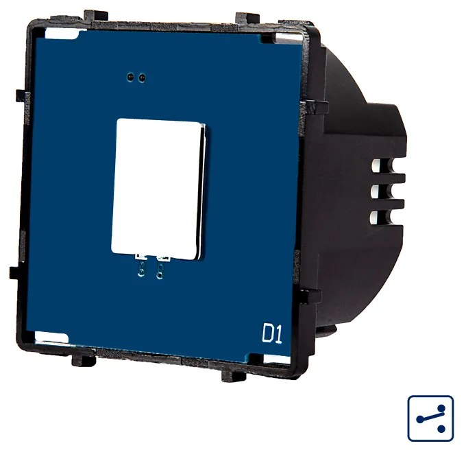 Modul Intrerupator Simplu Cap Scara / Cruce cu Touch LUXION, Serie A