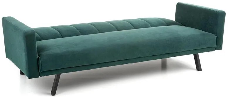 Canapea extensibila Armando velvet verde – H78 cm