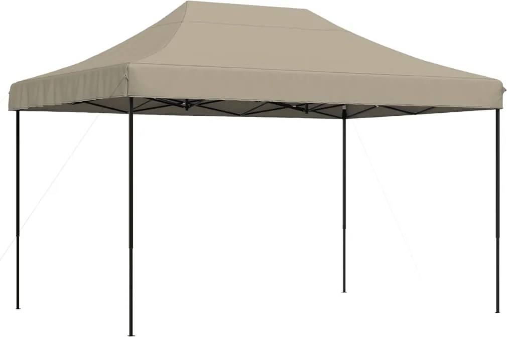 vidaXL Cort de petrecere pliabil Pop-Up, taupe, 410x279x315 cm