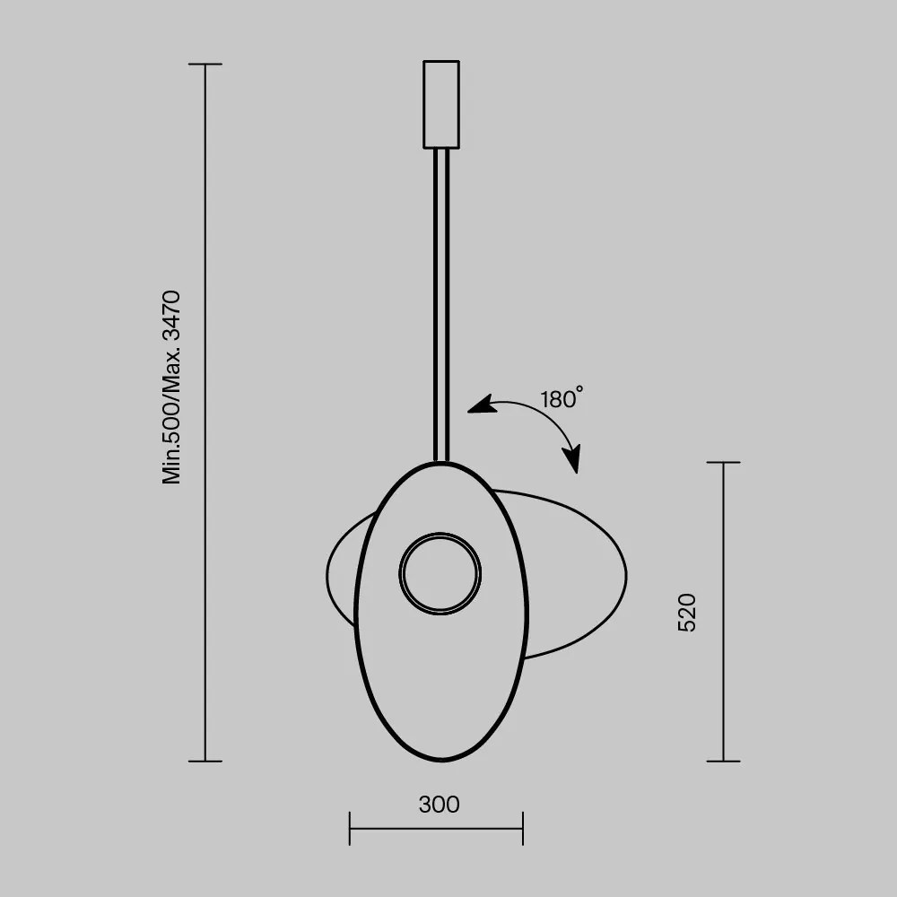 Lustra LED suspendata Evolution gri