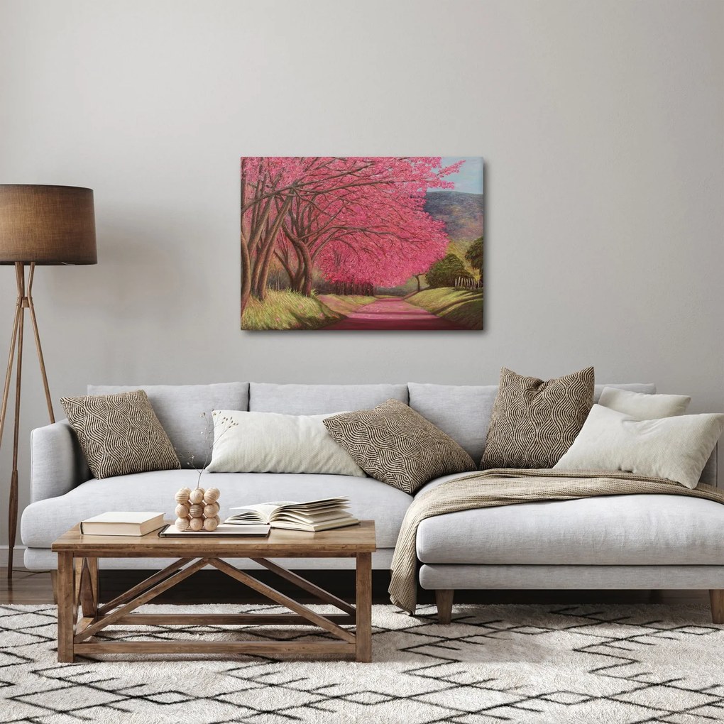 Tablou cu copaci înfloriți (70x50 cm)