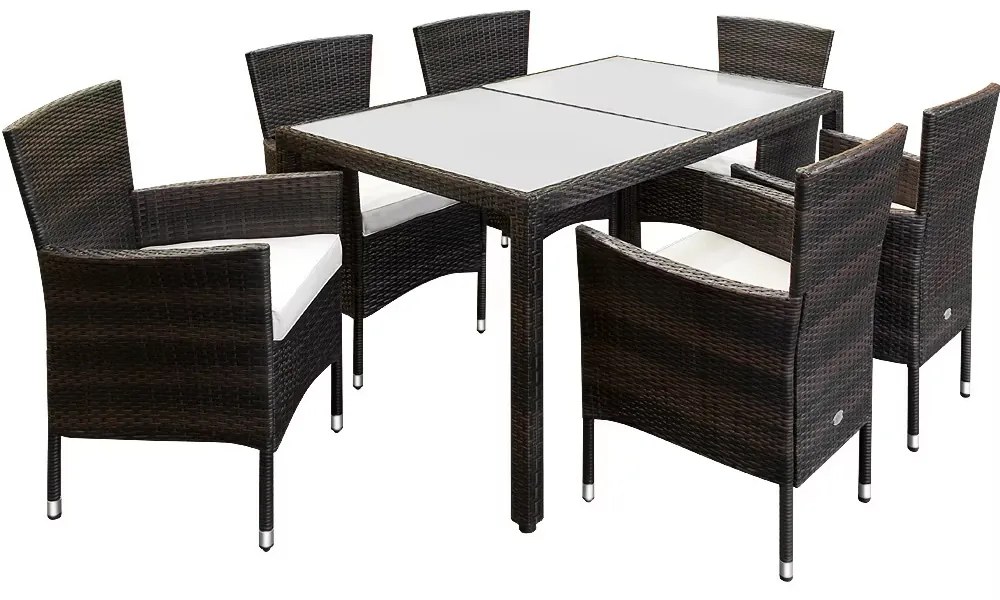 Deuba Set ratan de gradina Berlin 1+6 - maro