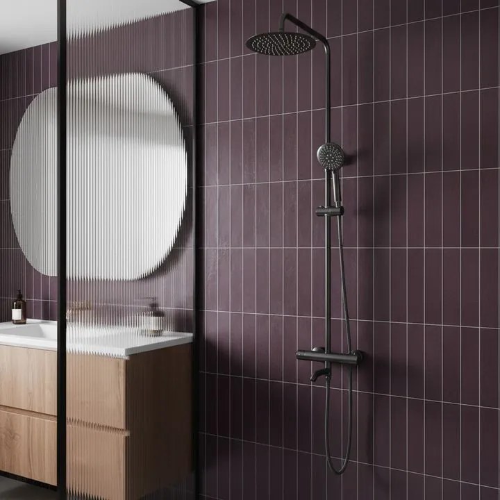 Coloana de dus cu termostat Lungo Titan