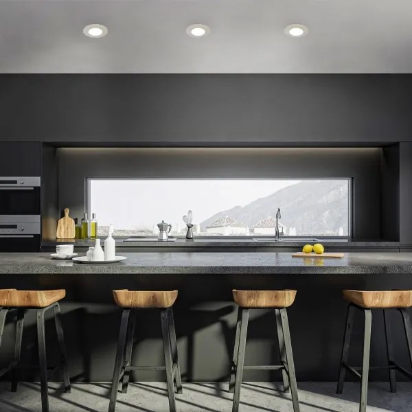 SET 3x corp de iluminat LED încastrat pentru baie Briloner 7598032 LED/4,9W/230V IP44 crom