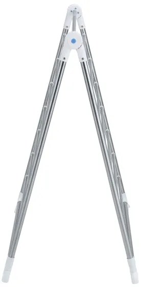 WENKO 3772020100 - Uscător de rufe PROFI 65x150 cm inox/argintiu/alb