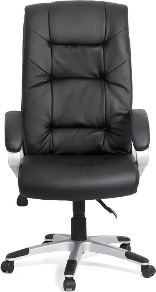 Scaun directorial piele ecologica OFF 315 negru