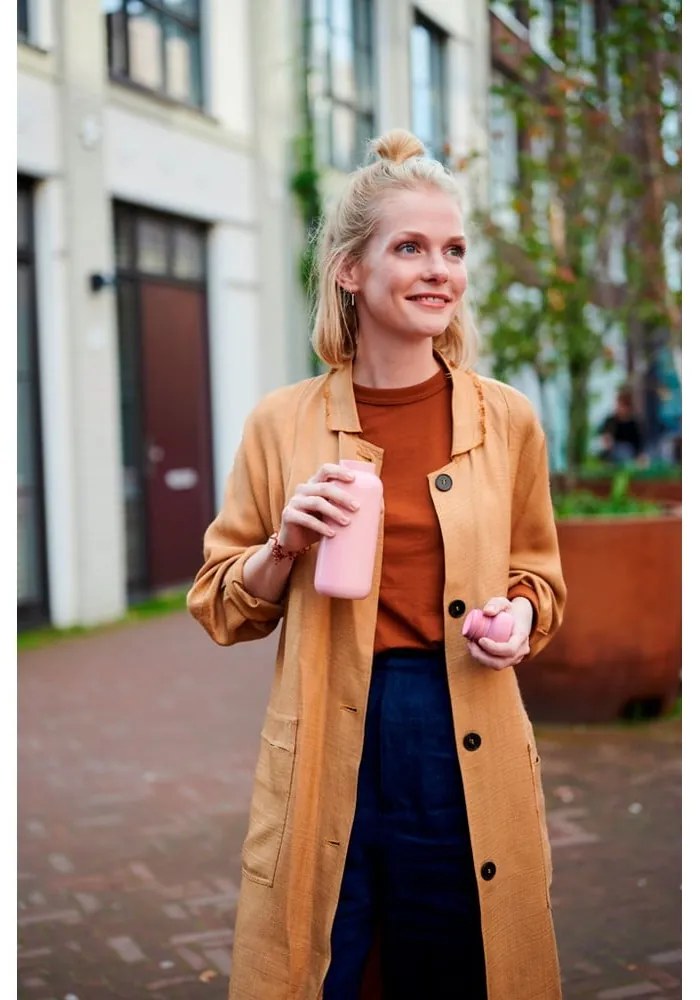 Sticlă albastru-închis din oțel inoxidabil 350 ml Nordic denim – Mepal