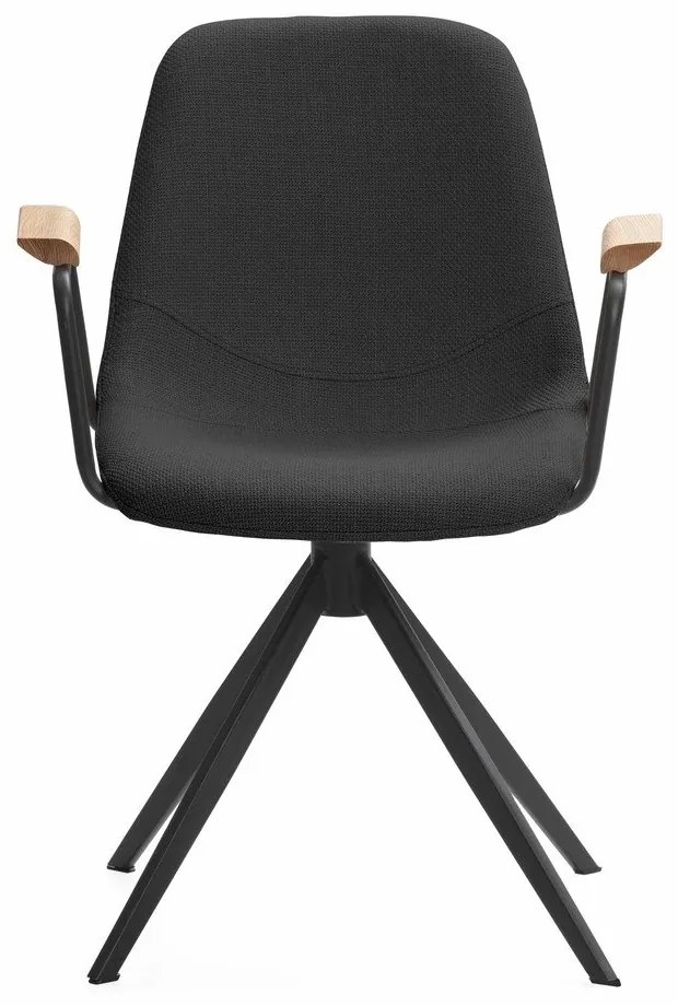 Scaune de dining negre 2 buc. Tali – Marckeric