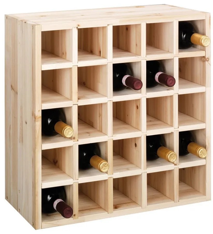 Raft din lemn pentru vinuri, 25 sticle, ZELLER