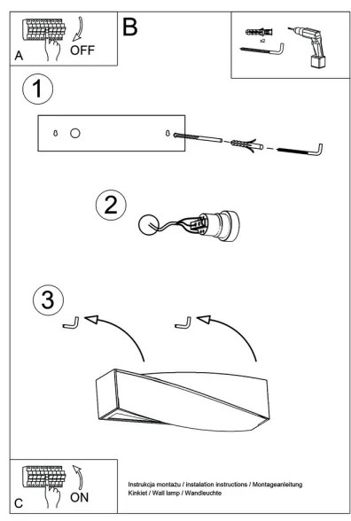 Aplică perete SIGMA MINI 1xE27/60W/230V alb
