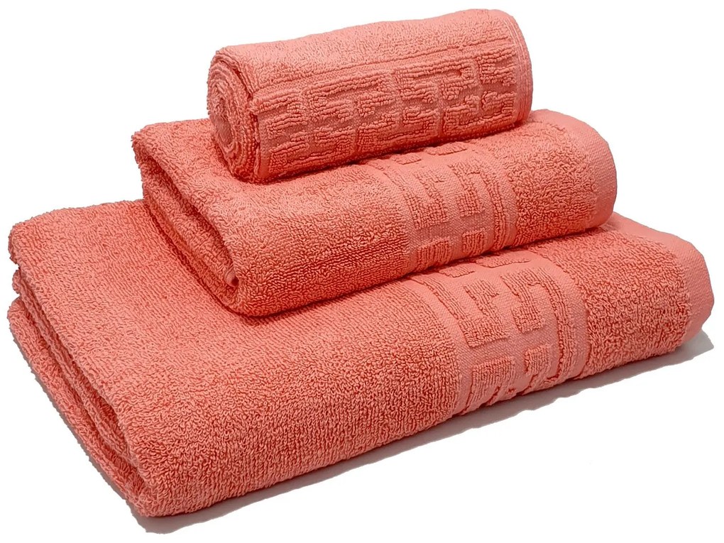 Set 3 prosoape de baie 70x130 cm, 50x90 cm, 30x50 cm, bumbac