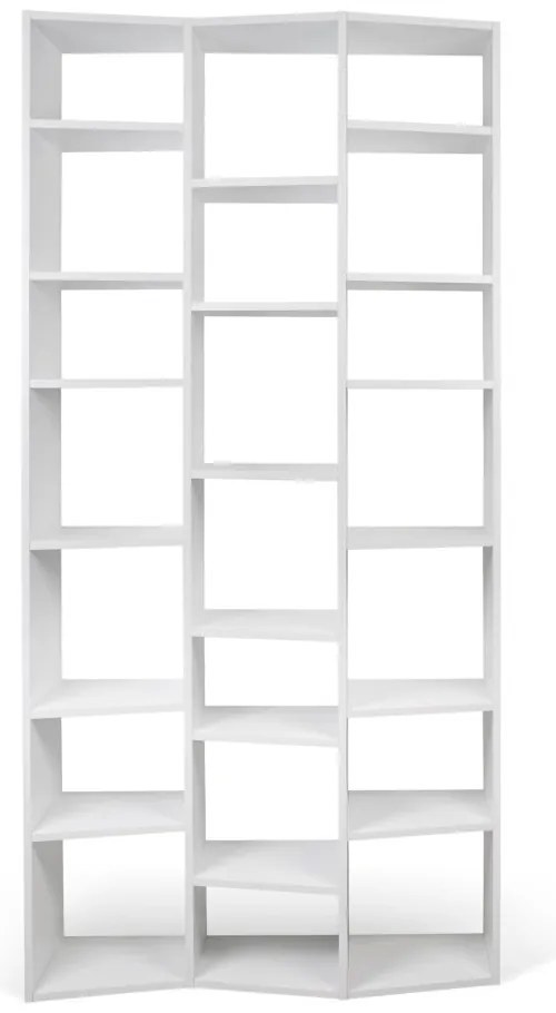 Bibliotecă albă 108x224 cm Valsa – TemaHome