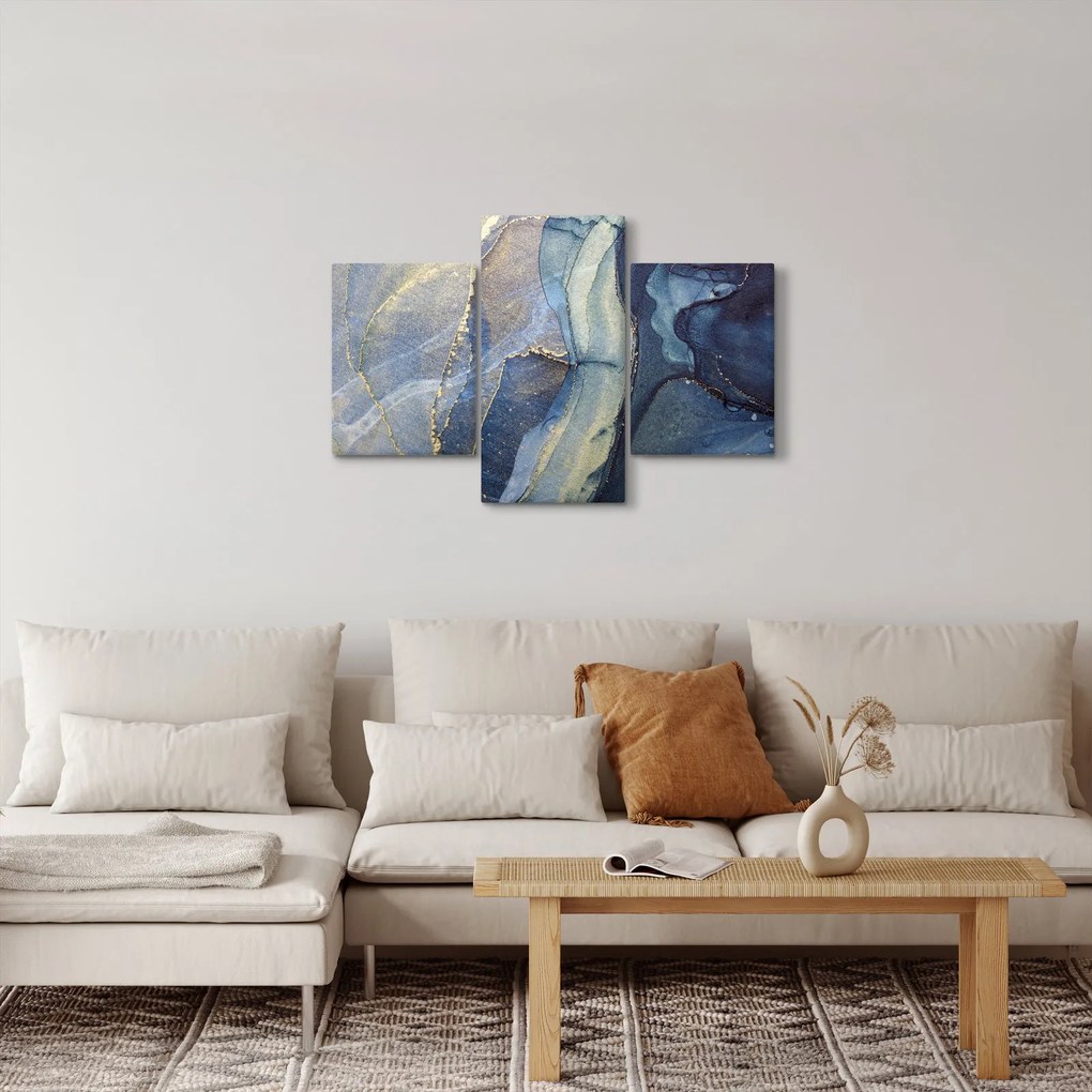 Tablou - Abstracție cu cerneală cu alcool (90x60 cm)