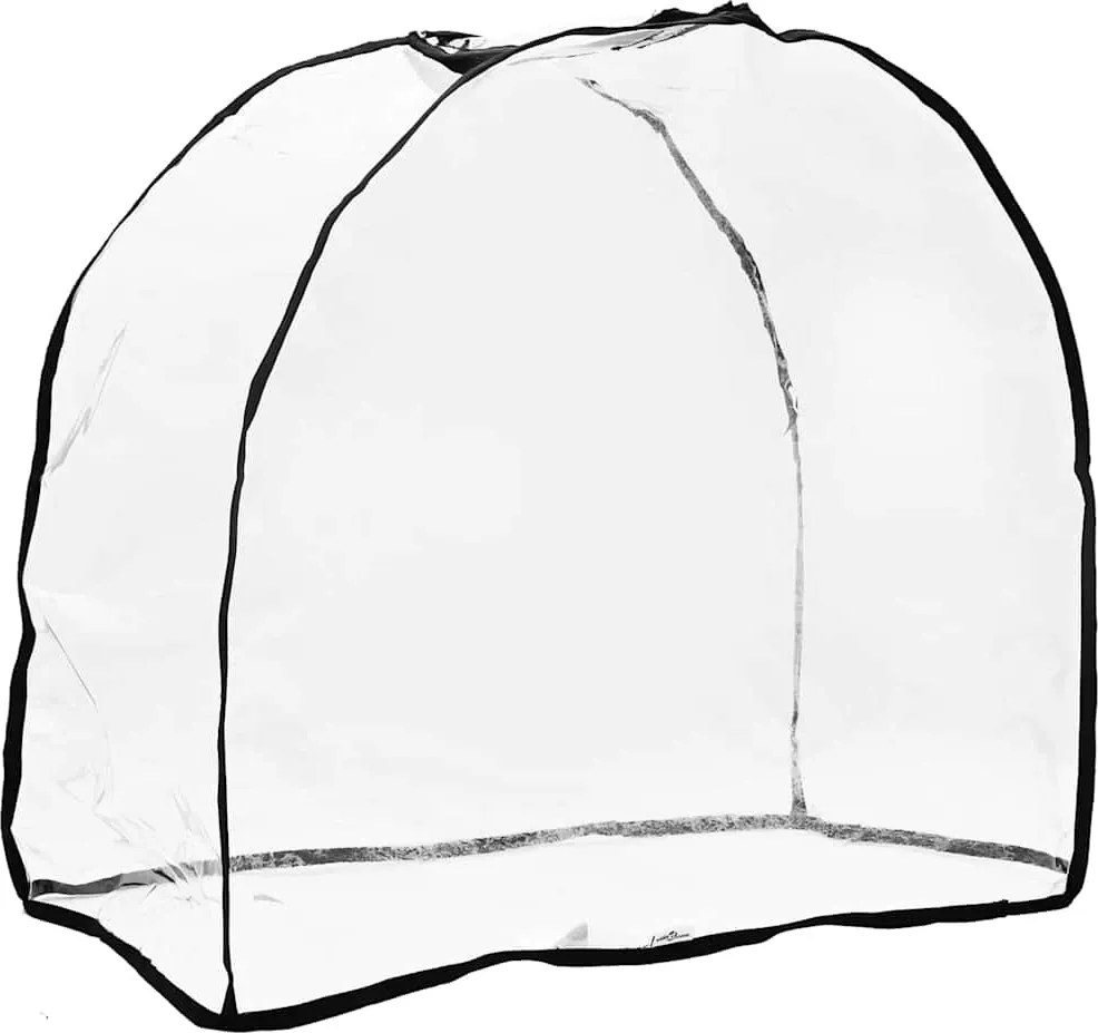 vidaXL Husă pentru cărucior de animale de companie Manual Transparent