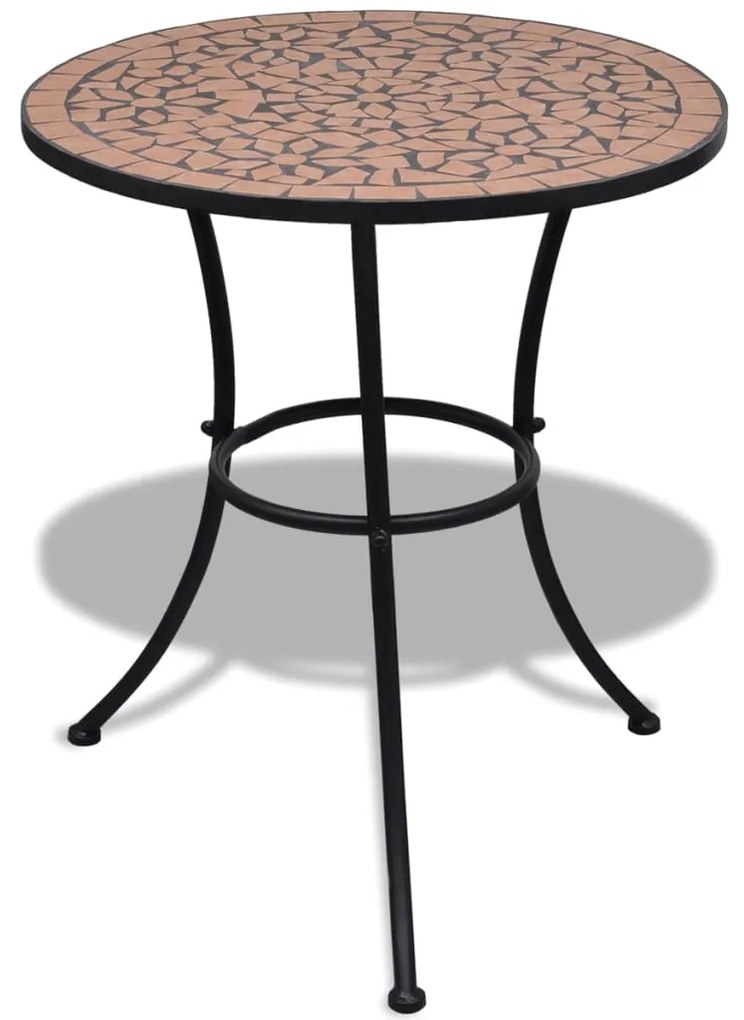 271770 vidaXL Set mobilier bistro, 3 piese, cărămiziu, plăci ceramice