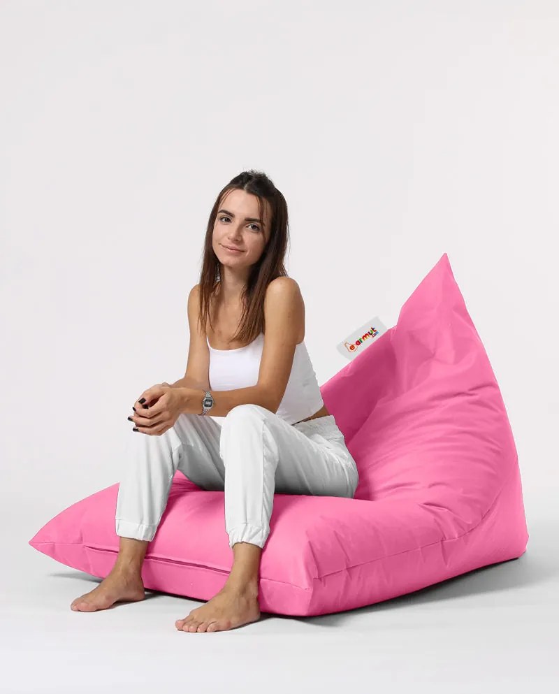 Fotoliu puf pentru grădină Pyramid Big Bed Pouf - Pink