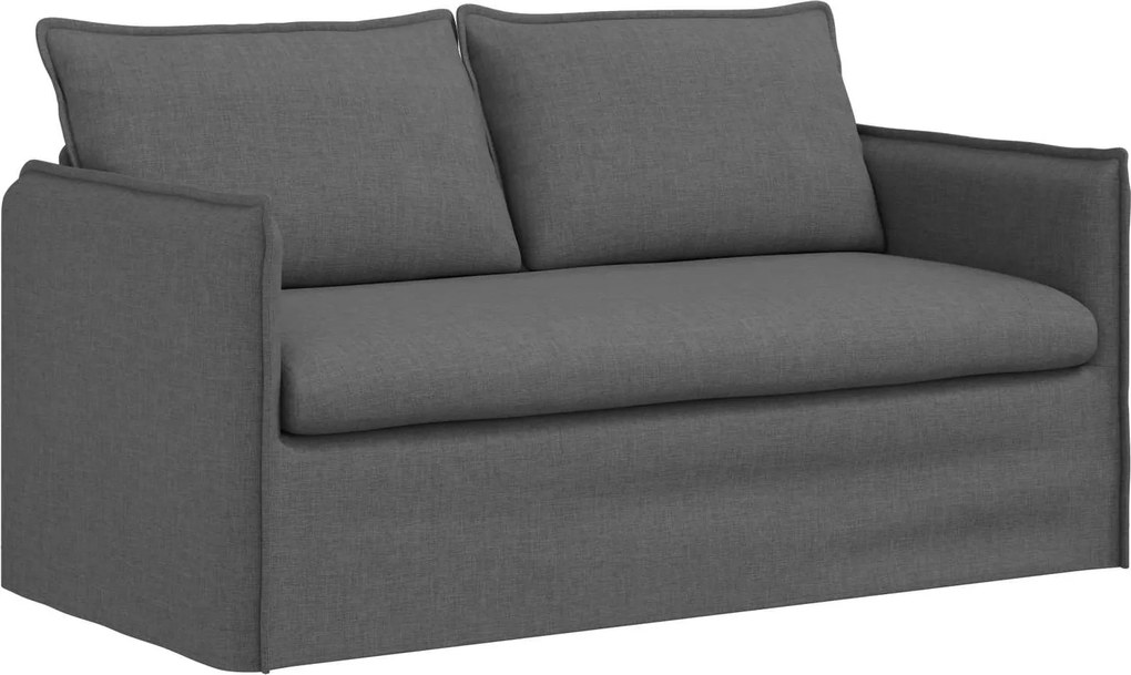 vidaXL Canapea Gri închis 156 x 82 x 85 cm țesătură