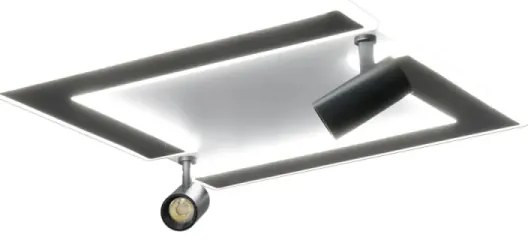 Plafonieră LED dimabilă LED/80W/230V 3000-6500K negru + telecomandă