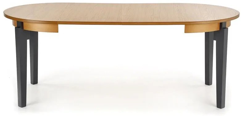 Masă de sufragerie extensibilă 100-200 cm Saras (stejar auriu +grafit) (pentru 6 8 persoane). 1048724