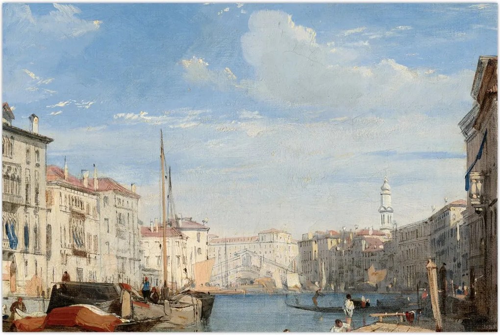 Tablou - Richard Parkes Bonington, The Grand Canal, reproducere (90x60 cm)