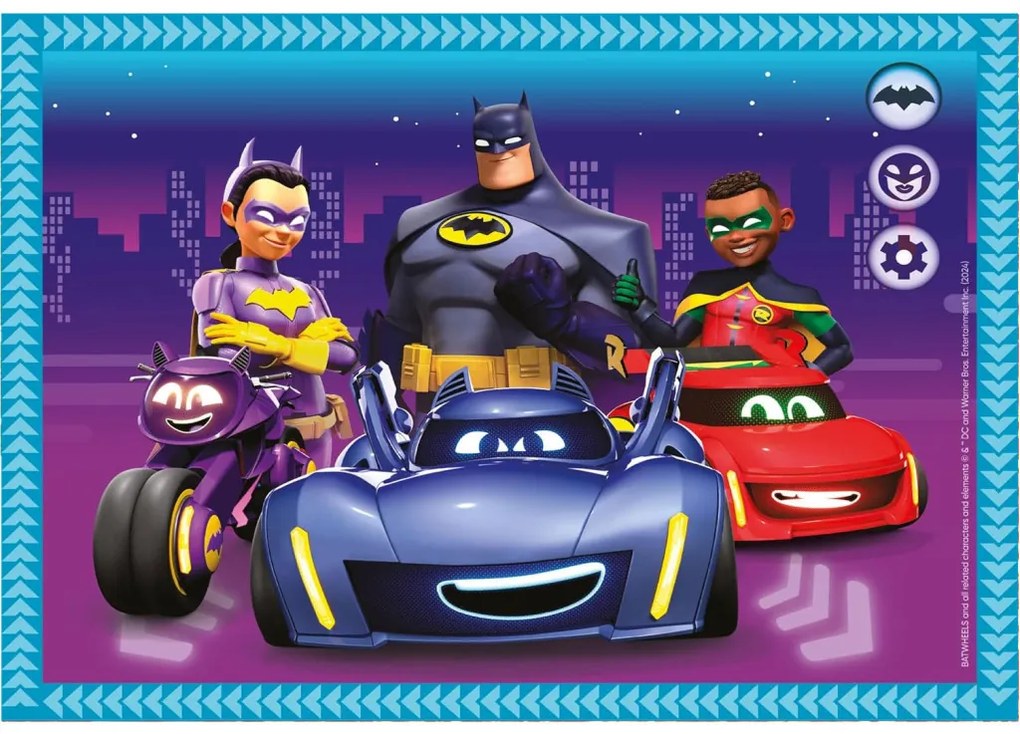 Batman Batwheels Puzzle 4 în 1 Clementoni