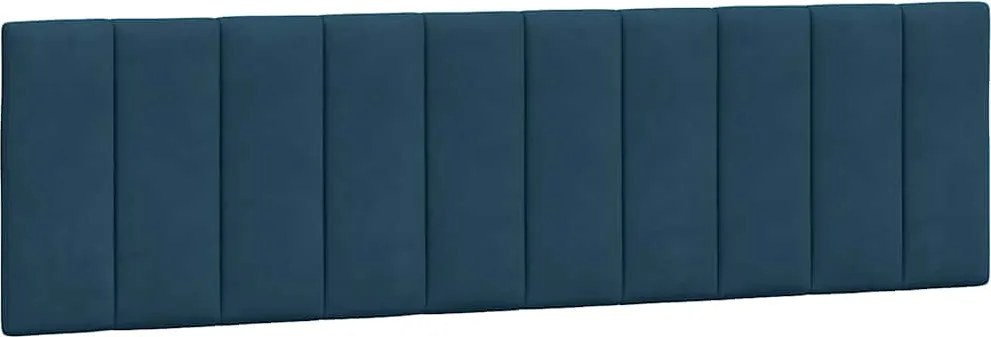 vidaXL Pernă tăblie de pat, Hanko, albastru, 180 cm, catifea