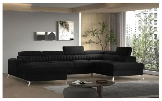 Colțar Lacante 354cm negru