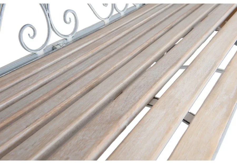 Banca de gradina, din metal, cu aspect vintage, Romance