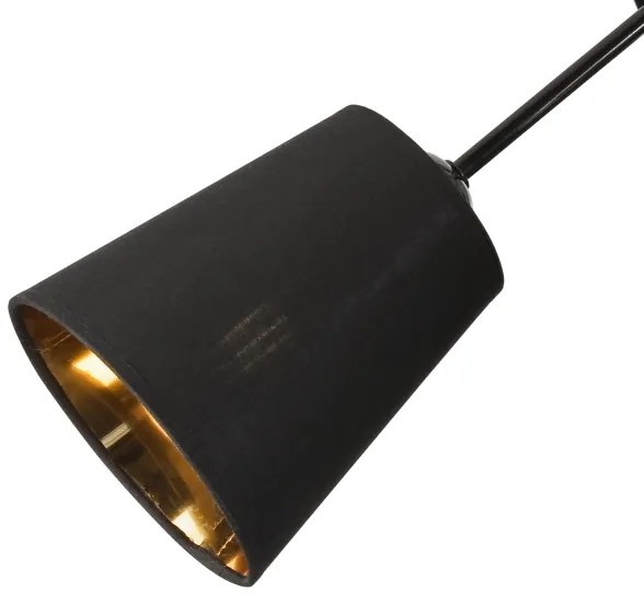 Lustră pe tijă IRMA 3xE27/15W/230V negru