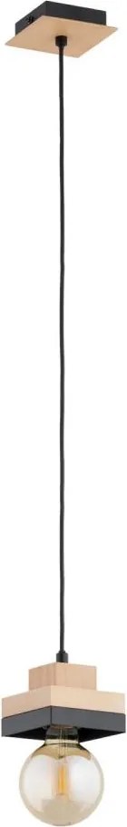 Pendul pe cablu MIKO 1xE27/15W/230V negru/bej