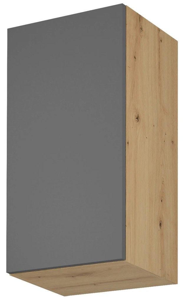 Zondo Dulap superior de bucătărie G40 Langari (stejar artisan + gri mat) (S). 1016901
