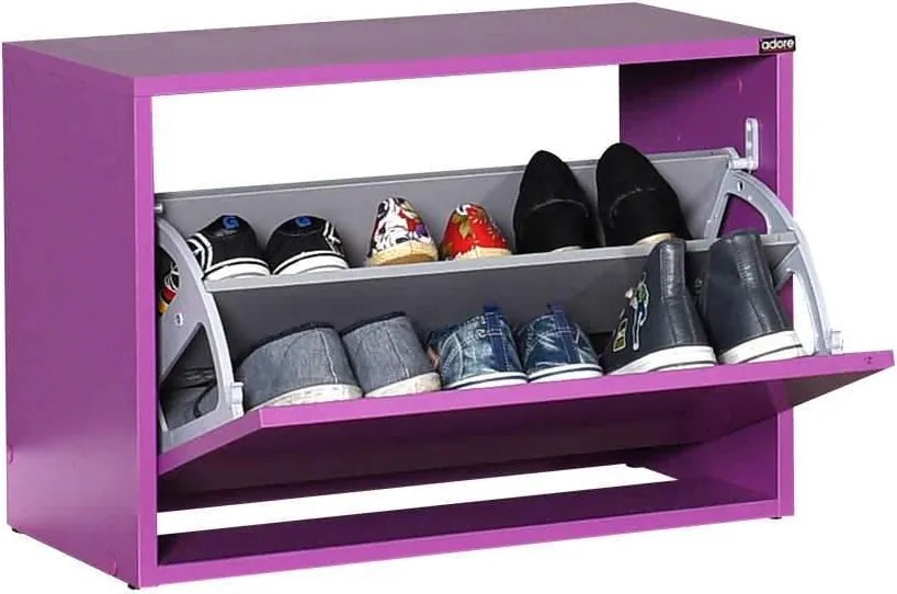 Pantofar Bancuta hol Adore Ottoman capacitate 6 perechi incaltaminte, 60 x 42 x 30 cm