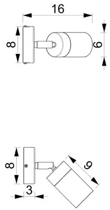 Spot de perete Brilagi POKER 1xGU10/25W/230V albastru