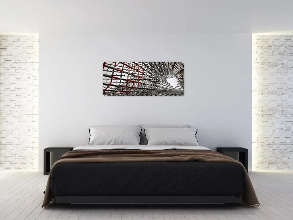 Tablou cu construcție din fier (120x50 cm)