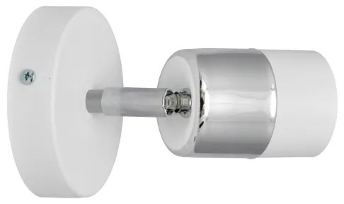 Spot LED de perete TUBSSON 1xGU10/4,8W/230V alb/crom lucios