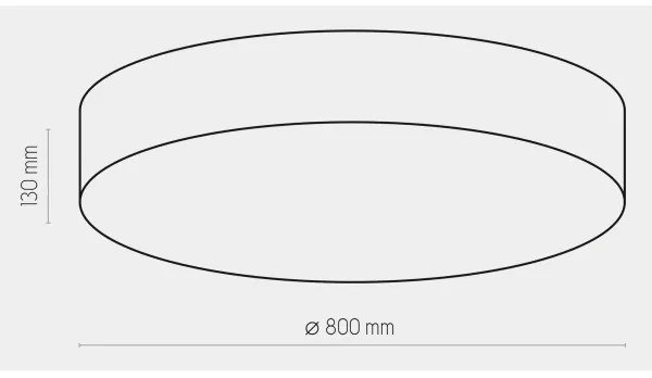 Plafonieră RONDO 6xE27/15W/230V d. 80 cm albă