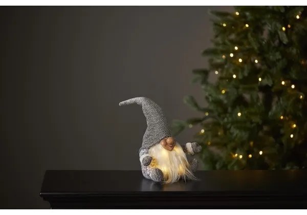 Decorațiune LED de Crăciun JOYLIGHT 4xLED/0,06W/3xAA gri Eglo 411472