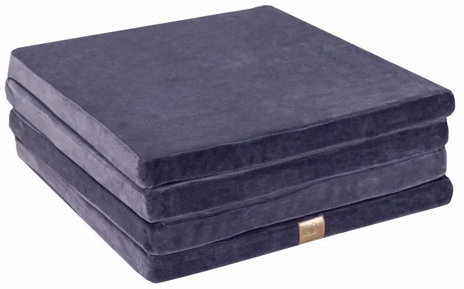 Saltea de joacă pentru copii albastru prăfuit 120x120 cm – Meowbaby