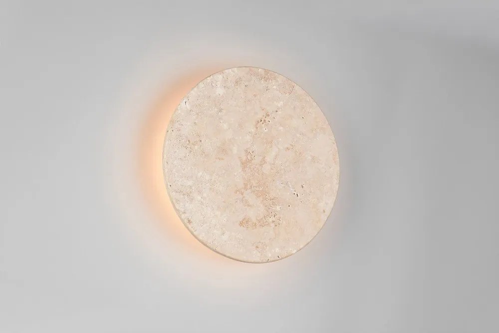 Aplică de perete alb mat LED cu intensitate reglabilă din piatră Bobbin – Trio Select