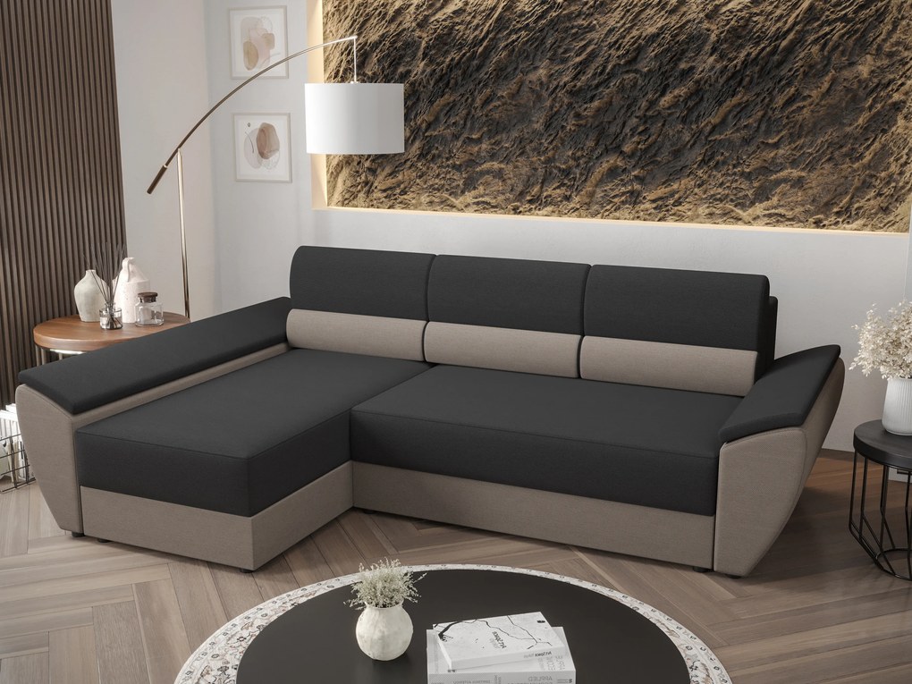 Colțar Radiant L3 (negru + capuccino) (S). 1062230