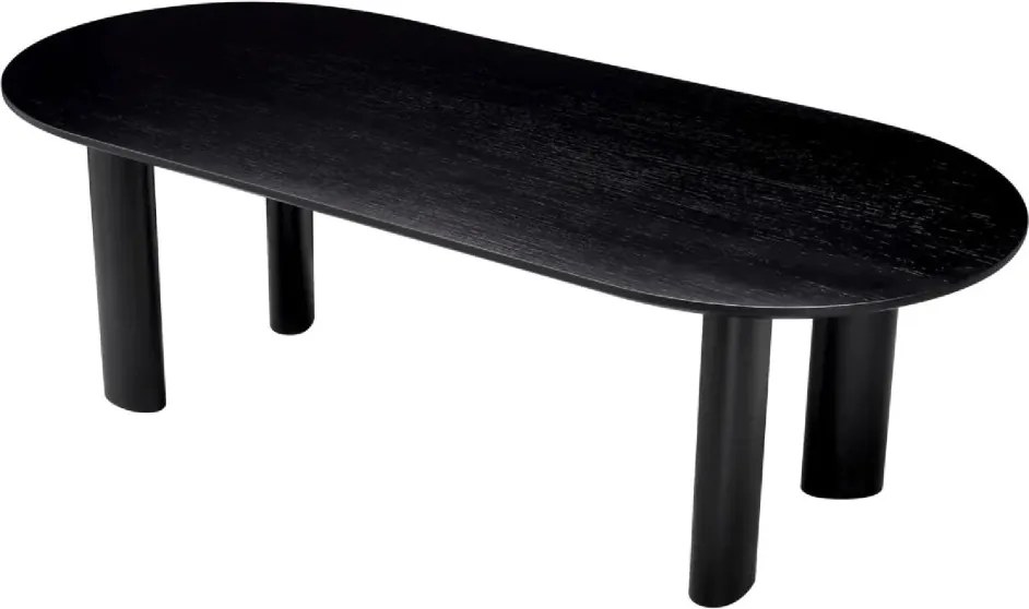 Masa dining moderna design LUX Mogador S negru 244x109cm