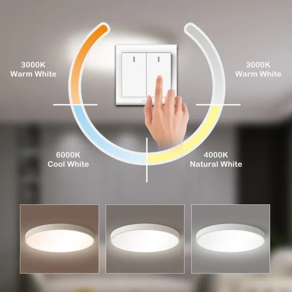 Brilagi - Lampă LED de tavan POOL LED/60W/230V 3000/4500/6000K 50 cm albă