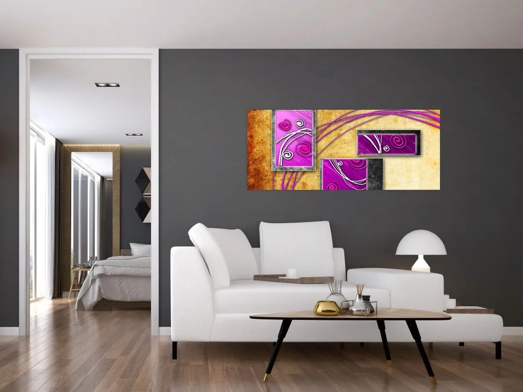 Tablou abstracție (120x50 cm)
