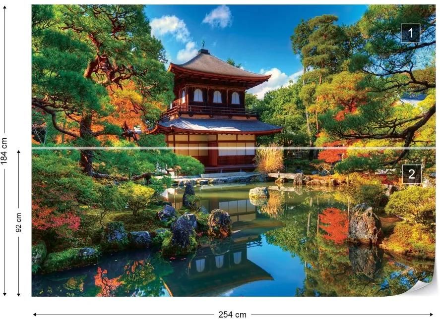 Fototapet GLIX - Temple Zen Japan Nature Garden + adeziv GRATUIT Tapet nețesute - 254x184 cm