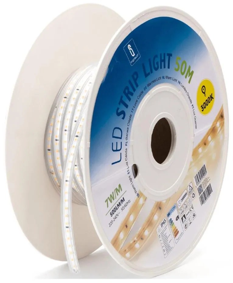 Aigostar - Bandă LED 50 m, 350 W/230 V, 3000 K, IP65