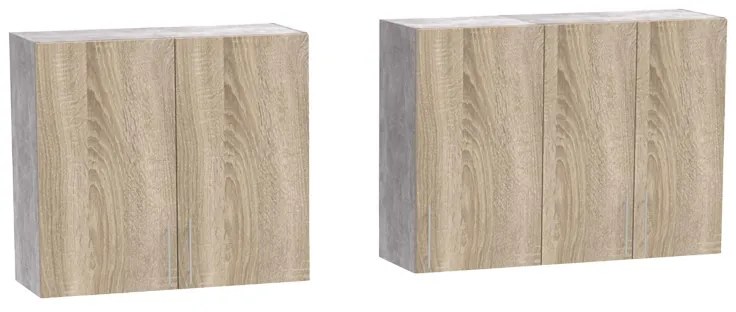 Set mobila bucatarie 4 buc Festa V Pako World Sonoma 160x60x85 cm