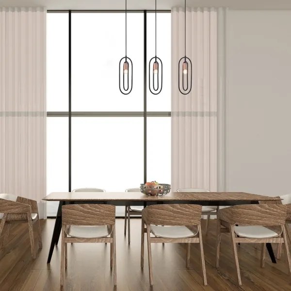 Lustră pe cablu Rabalux 72264 ROVIER 3xE27/40W/230V