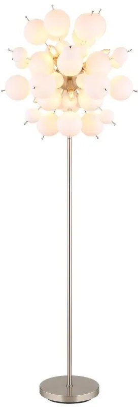 Lampadar design modern UDO 6L nickel/alb