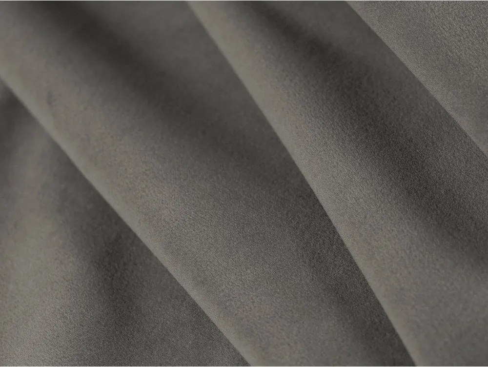 Pat matrimonial gri tapițat cu spațiu de depozitare cu somieră 200x200 cm Eric – Micadoni