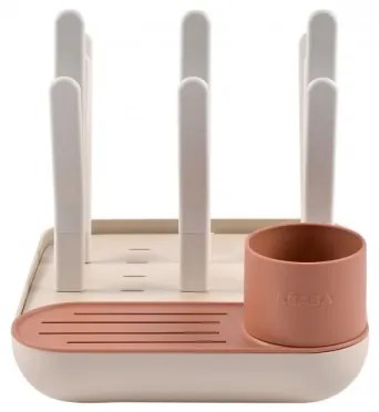 Suport pentru uscarea biberoanelor Beaba bej/portocaliu